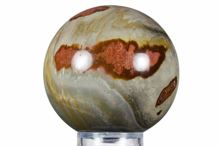 Polished Polychrome Jasper Sphere - Madagascar #358987
